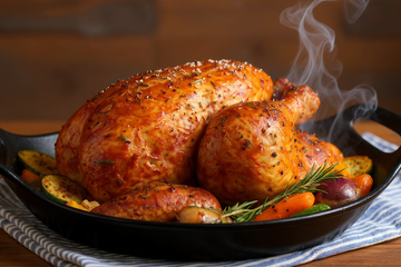 Poularde farcie pour les fêtes