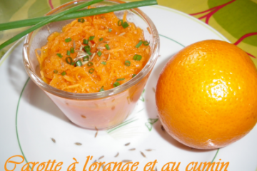 Carottes à l'orange et au cumin