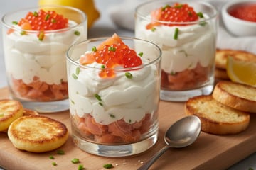 Verrine de saumon et mascarpone