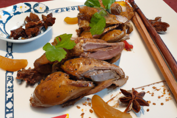 Canard mariné au miel et cinq épices