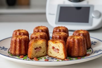 Cannelés salés aux lardons au thermomix