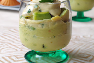 Verrine fromage pur brebis et crème  d'avocat