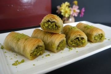 Baklavas rolls aux pistaches (recette libanaise)