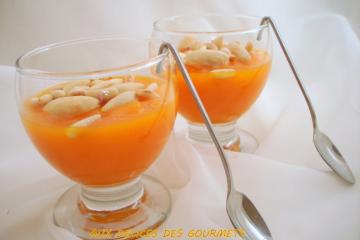 Verrine de purée de carotte au miel