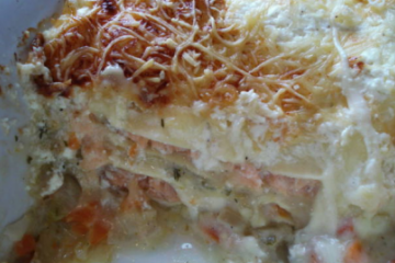 Lasagnes de saumon fumé en endives