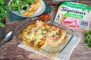Cannellonis au jambon et sauce béchamel au chorizo