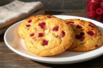 Cookies framboise-chocolat blanc