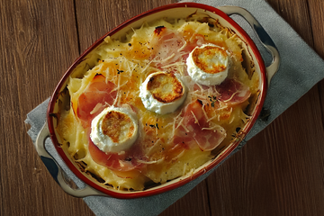 Gratin à la bûche de chèvre