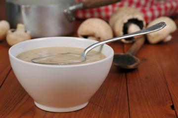 Velouté de champignons de Paris