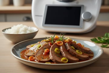 Langue de bœuf sauce piquante au thermomix