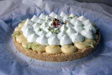 Tarte citron vert- basilic