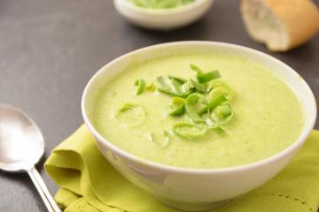 Soupe de blancs de poireaux