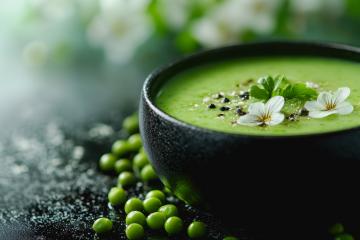 Velouté de petits pois au thermomix