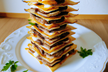 Mille-feuilles de pommes de terre aux champignons de Paris