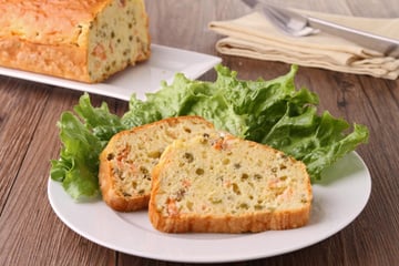 Cake avec des légumes