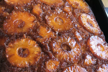 Gâteau à l'ananas caramélisé