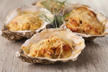 Huîtres gratinées