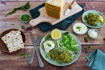 Galettes de légumes et Grana Padano AOP au four