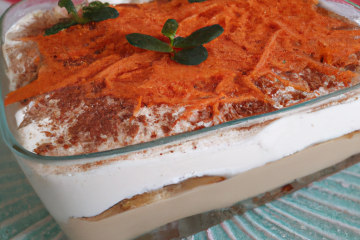 Tiramisu à la mousse de carottes