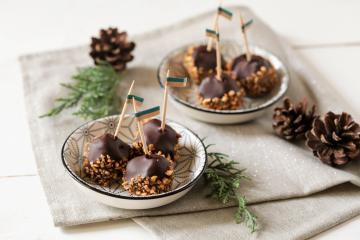 Rochers pralinés au Foie Gras et au chocolat