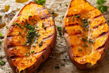 Patate douce au barbecue