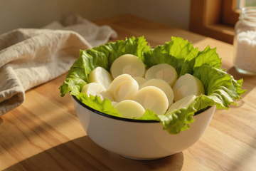 Cœur de palmier en salade, vinaigrette légère au citron