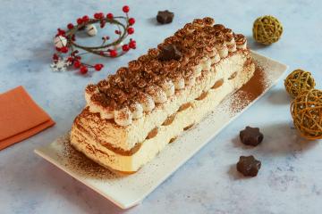 Bûche de Noël tiramisù