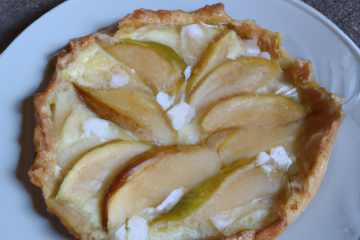 Tarte aux poires et au fromage blanc