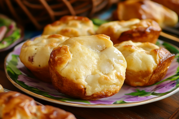 Muffins au jambon, cœur de vache qui rit !