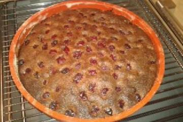 Gâteau chocolat marrons et griottes Thermomix