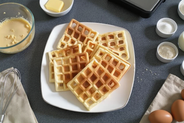 Gaufres traditionnelles et moelleuses