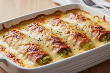 Poireaux au jambon gratinés : le grand classique qui fait toujours plaisir en hiver