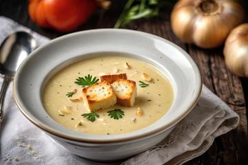 Soupe à l'ail et à la sauge