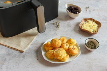 Mini gougères au fromage au Air Fryer