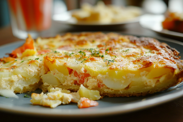 Gratin de pommes de terre et surimi