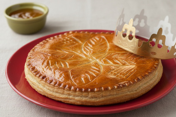 Galette des Rois frangipane avec sa crème pâtissière