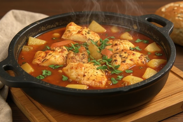 Tajine de poisson aux légumes