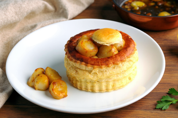 Bouchées à la reine aux coquilles Saint Jacques