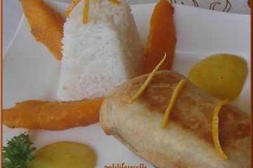 Recette pour l'apéritif : Cuillères de poisson à l'orange