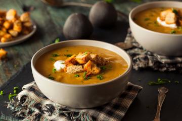 Velouté au navet boule d'or