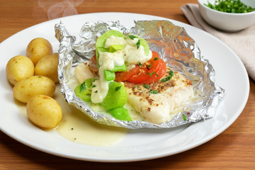 Cabillaud en papillote