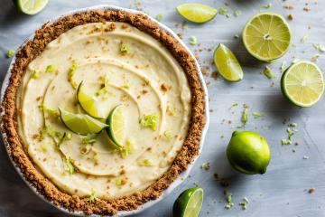 Cheesecake sans cuisson au citron vert