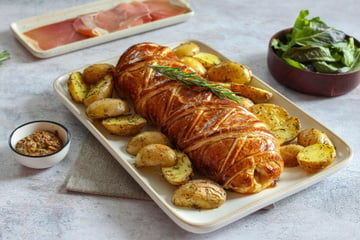 Le véritable filet mignon de porc en croûte