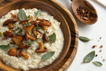 Risotto aux girolles maison