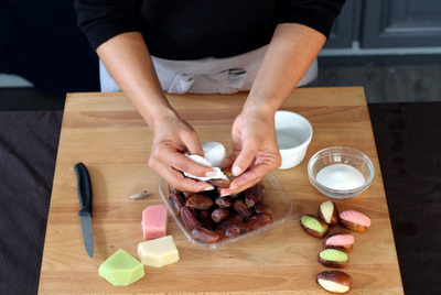 Recette - Dattes farcies en vidéo
