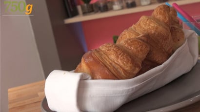 Pliage de serviette en corbeille