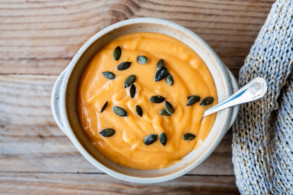 On mange quoi ce mardi 14 octobre ? Un velouté de butternut bien onctueux pour l’automne