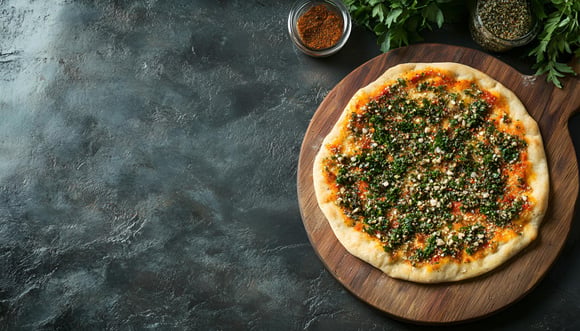 Connaissez-vous le man’ouché au zaatar, une galette au thym originaire du Liban absolument délicieuse
