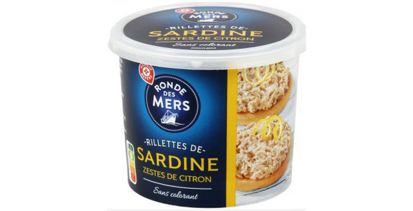 Ces rillettes de sardine font l'objet d'un rappel. 