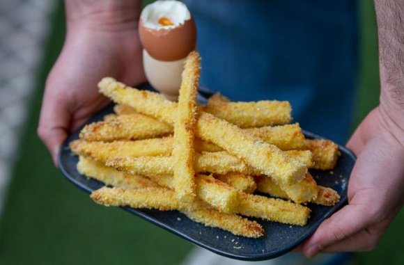 Asperges panées au parmesan. 750g